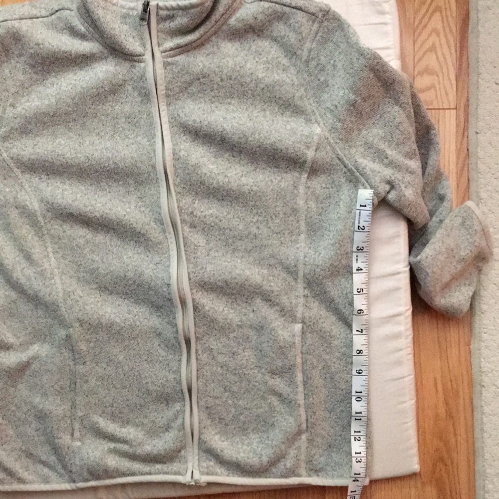 Bass Maine Oatmeal zipper sweatshirt medium GUC - Picture 7 of 10
